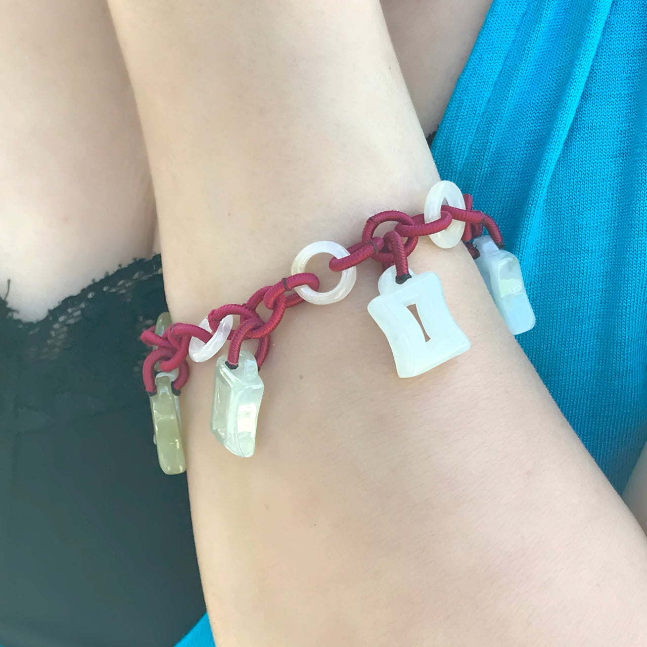 Unleash the Duality of Gemini with the Enchanting Jade BraceletBraceletsSerenity Jade