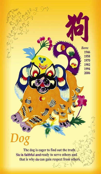 Year of the Dog Post Card, Front Side