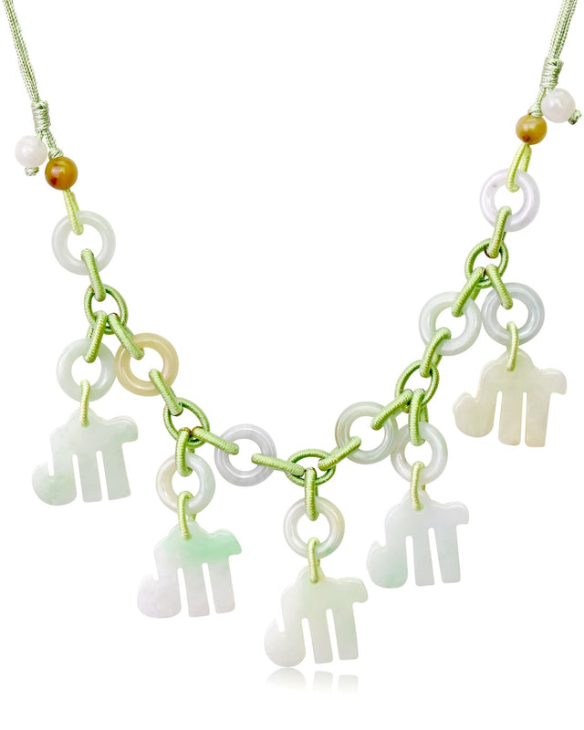 Unleash the Power of Scorpio with This Hand - Carved Astrology Jade NecklaceNecklacesSerenity Jade