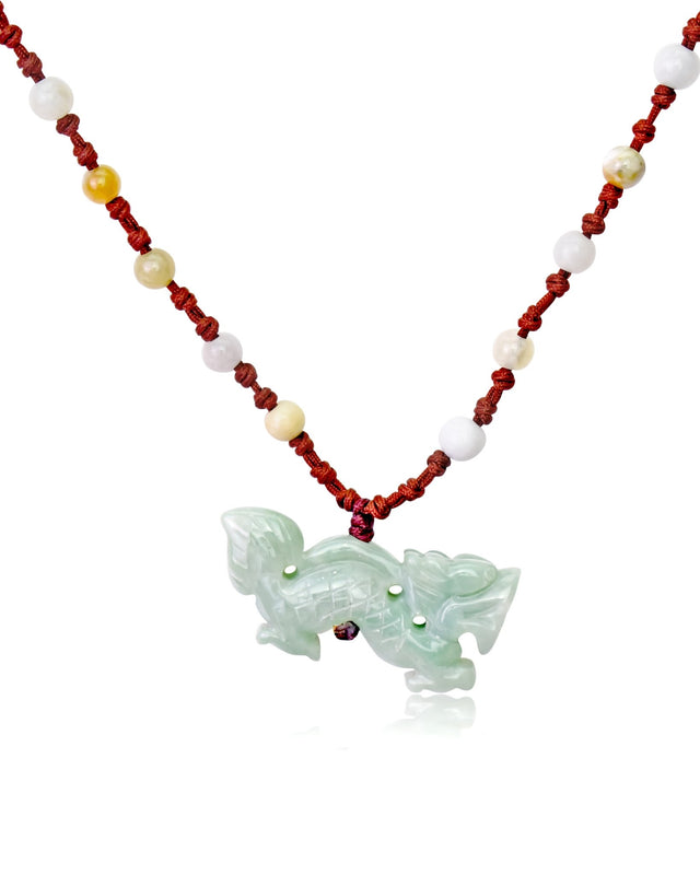 Unleash the Power of the Dragon for 2024 Zodiac Jade Pendant NecklaceNecklacesSerenity Jade