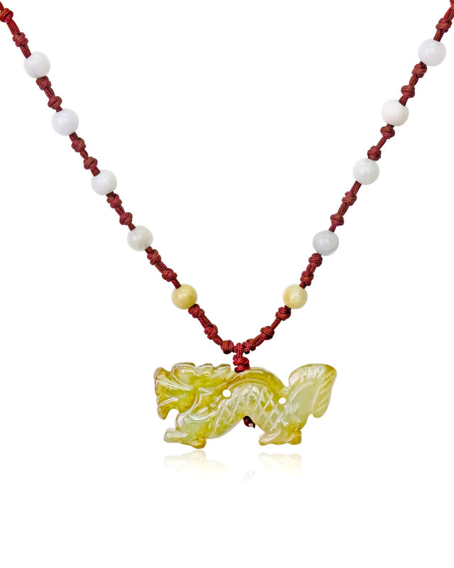 Unleash the Power of the Dragon for 2024 Zodiac Jade Pendant NecklaceNecklacesSerenity Jade