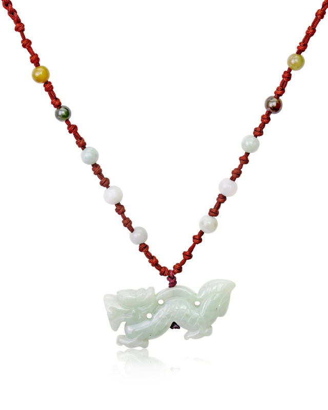Unleash the Power of the Dragon for 2024 Zodiac Jade Pendant NecklaceNecklacesSerenity Jade