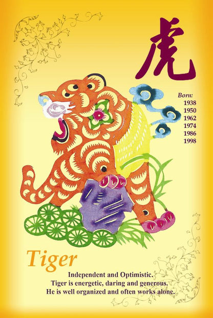 Year of the Tiger Post Card, Front Side