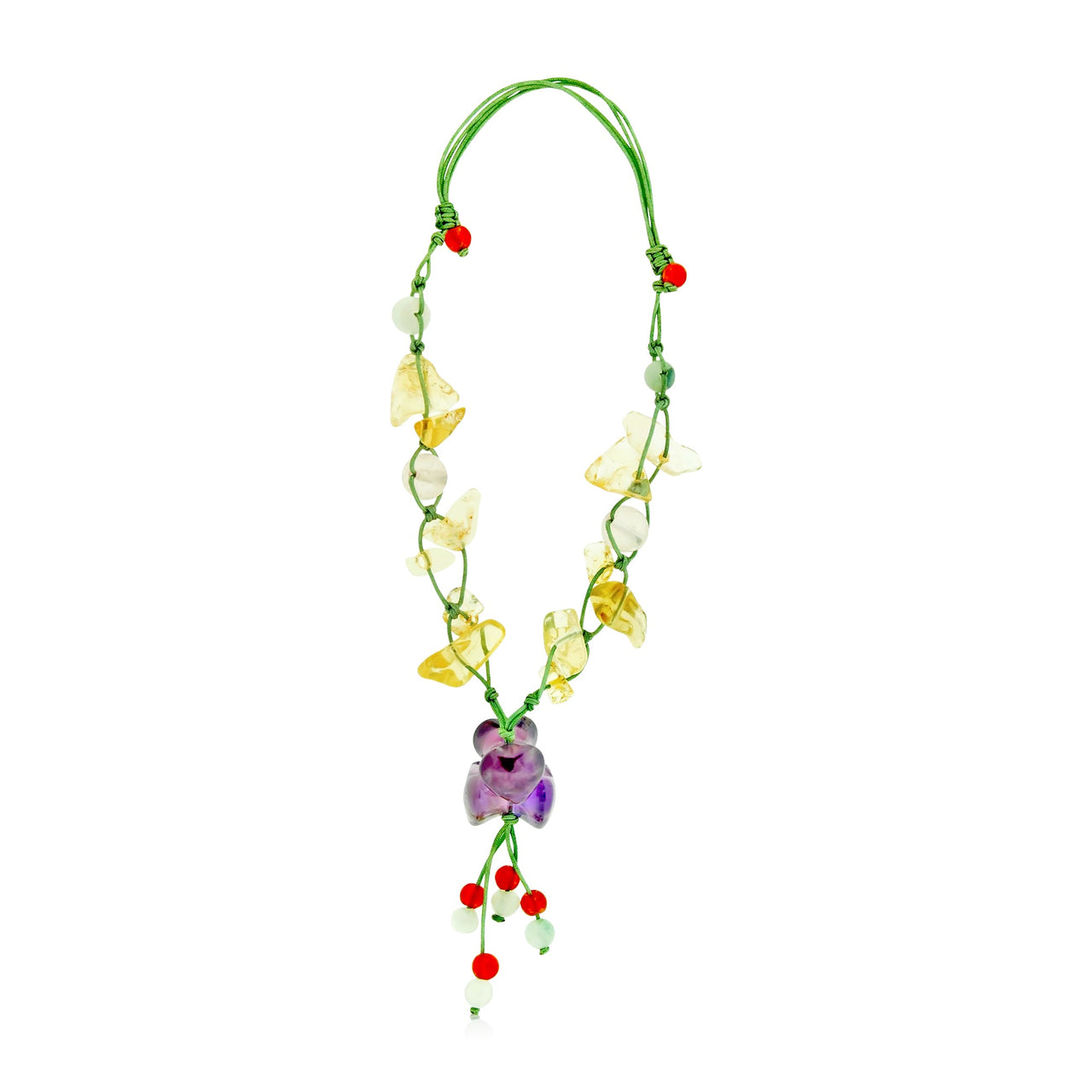 Unleash the Romance with Our Triple Amethyst Hearts Gemstone BraceletBraceletsSerenity Jade