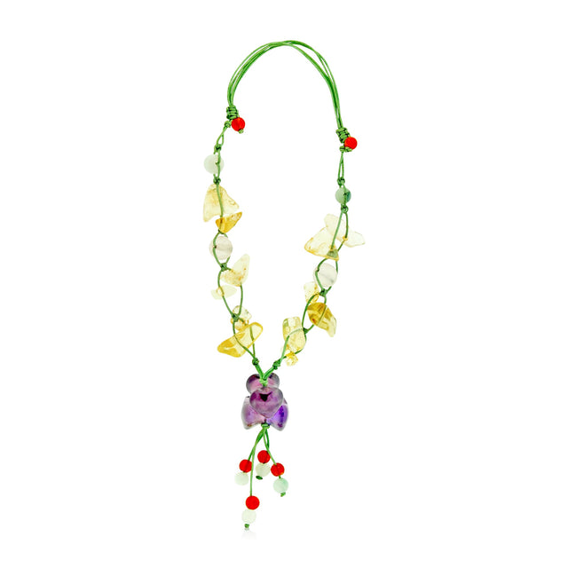 Unleash the Romance with Our Triple Amethyst Hearts Gemstone BraceletBraceletsSerenity Jade