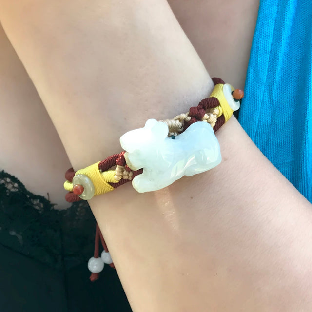 Unleash the Spirit of the Tiger with Our Jade BraceletBraceletsSerenity Jade