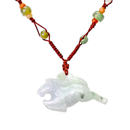 Jade Horse For Him Horse Pendant Necklace a Horse Zodiac Sign Soulful Birthday Gift