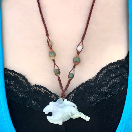 Women Jade Horse For Her Horse Pendant Necklace a Horse Zodiac Sign Soulful Mother's Day Gift