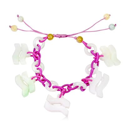 Aquarius Birthstone Jewelry For Anniversaries Celebration Handcarved Jade Aquarius Bracelet Anniversary Gift