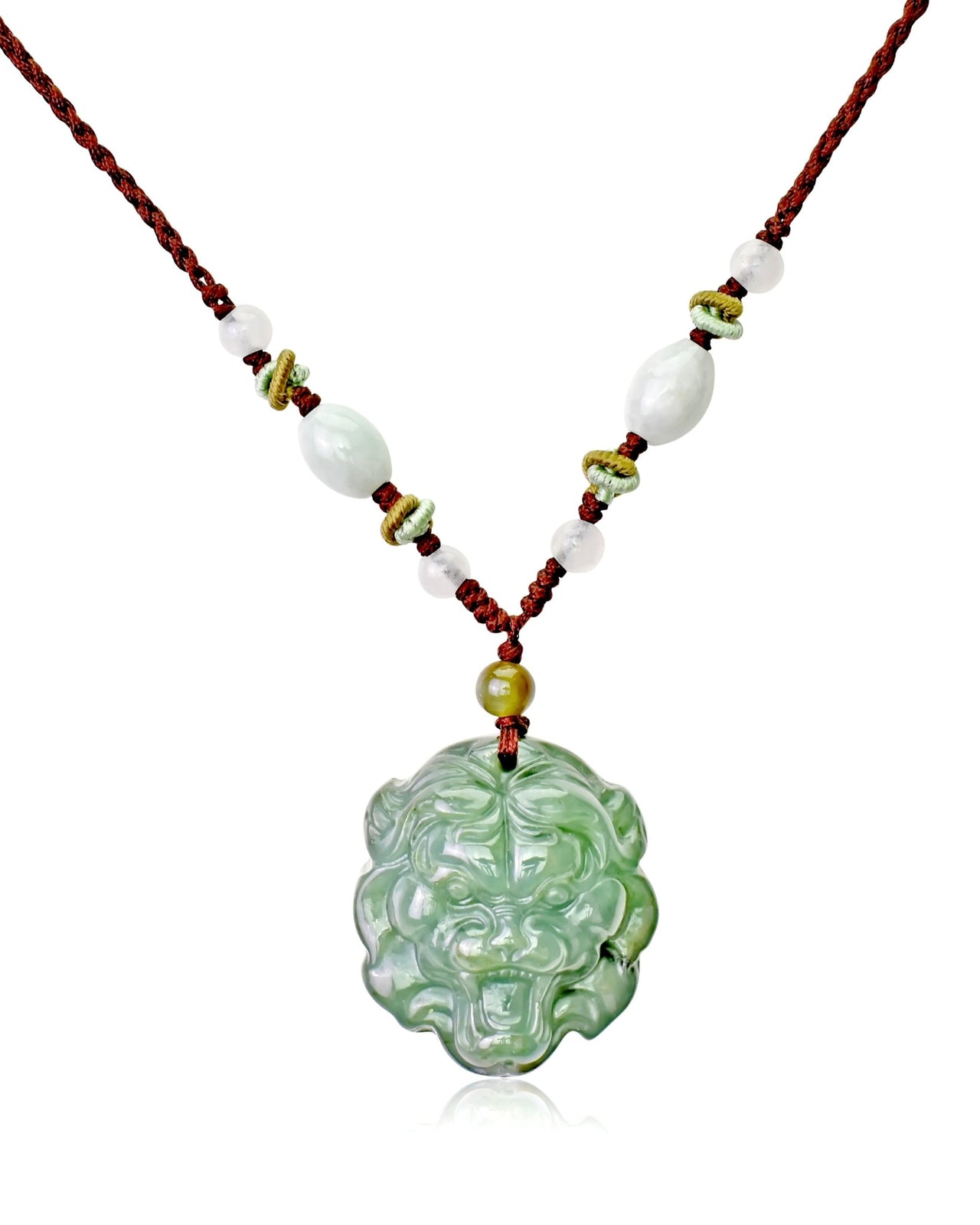Unleash Your Inner Strength with the Tiger Jade Pendant NecklaceNecklacesSerenity Jade