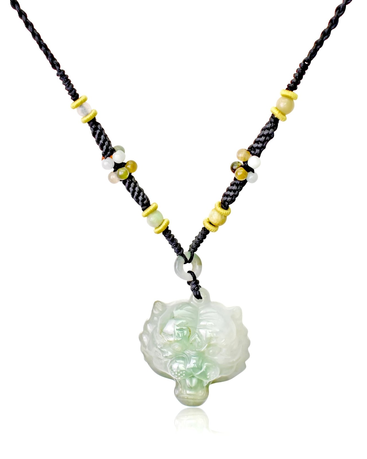Unleash Your Inner Strength with the Tiger Jade Pendant NecklaceNecklacesSerenity Jade