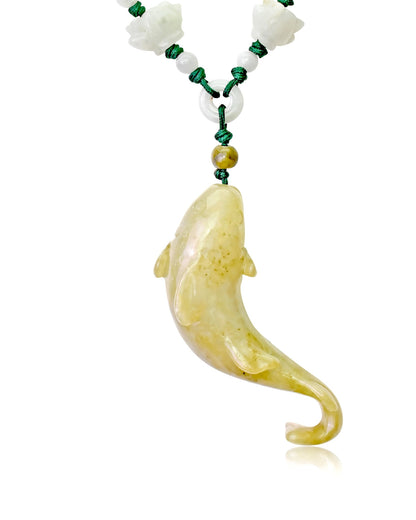 Shark Pendant a Shark Necklace for Him Jade Necklace for Guys for Powerful Father’s Day Gift