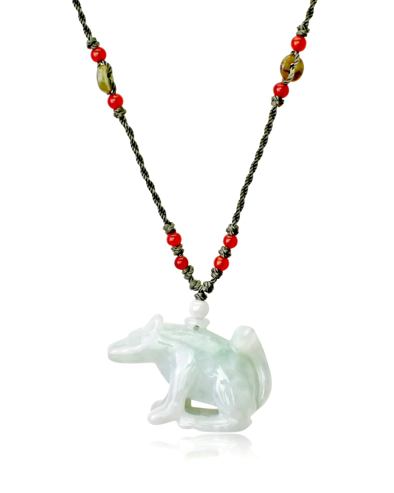 Unleash Your Inner Wolf with the Wolf Jade Pendant NecklaceNecklacesSerenity Jade