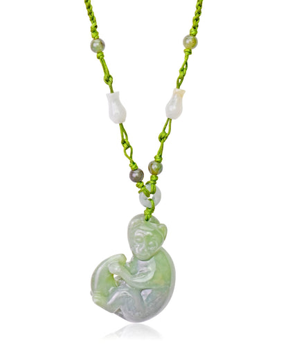Jade Monkey a Chinese Sign Monkey For Unisex Necklace Monkey Mother’s Day And Father’s Day Gift