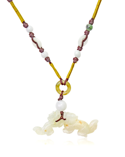 Men Double Dragon Necklace for Him Necklace with Dragon for Inner Strength and Vitality Milestone Gift