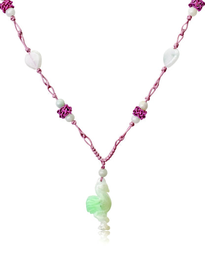 Green Jade Flamingo Jewelry For Her Small Jade Pendant a Jade Stone Necklace Perfect For Joyful Anniversary Moments