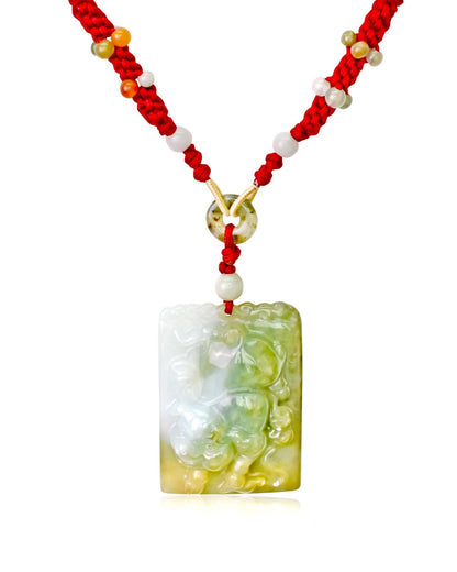 Yellow Jade Boar Chinese Zodiac a Customs Pendants with Chinese Birth Signs Symbol of Wealth and Fortune Birthday Gift