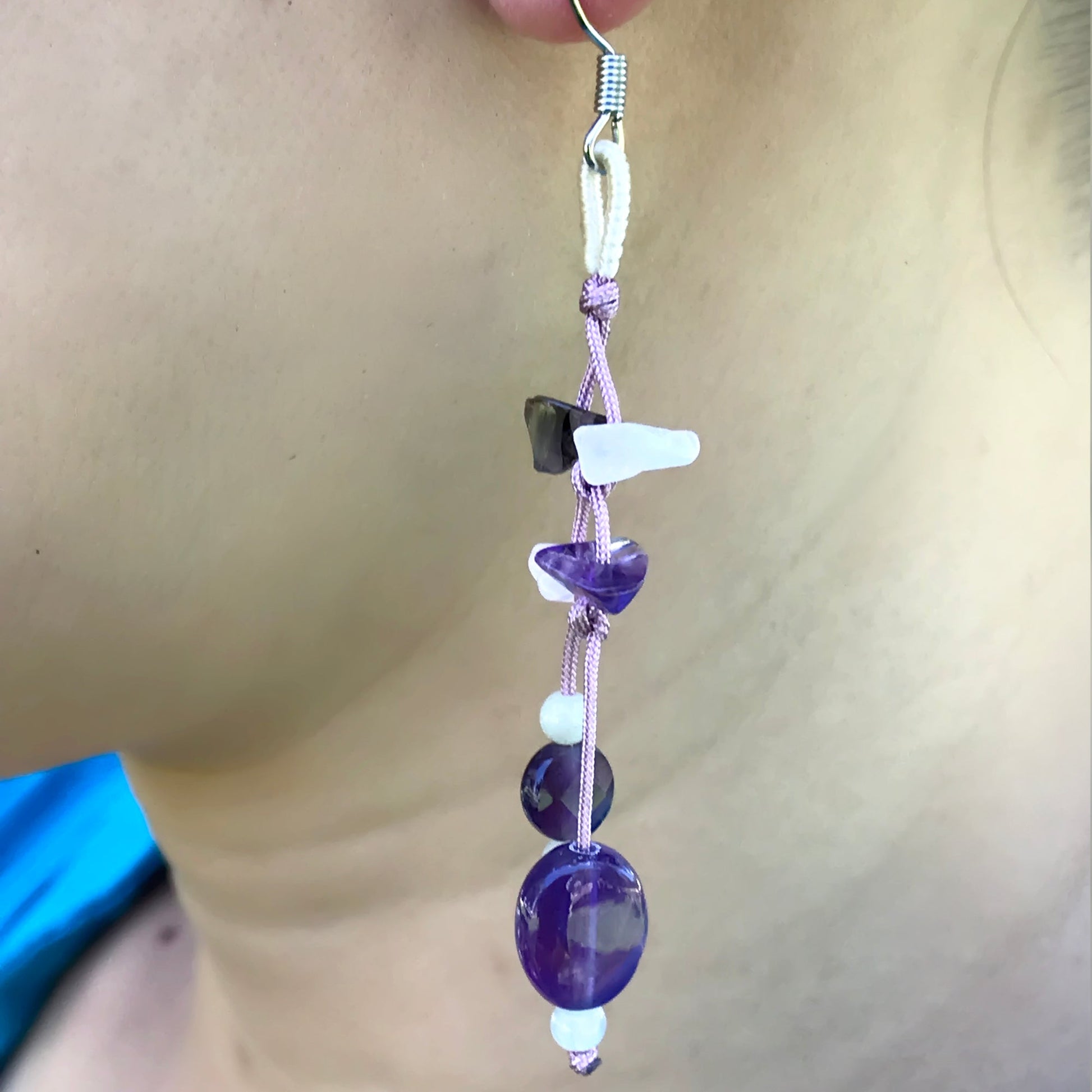 Unlock the Radiance of Inner Peace with our Amethyst Gemstone EarringsEarringsSerenity Jade