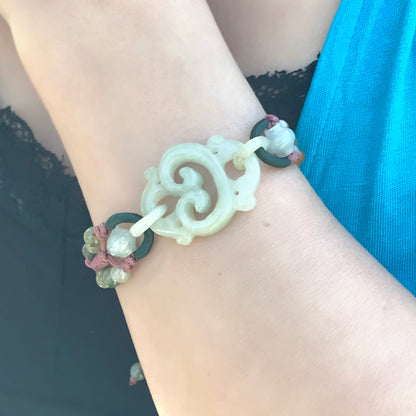Women Jade Bracelet For Women Ancient Bracelet Spiritual Protection Bracelet Positive Flow Anniversary Gift