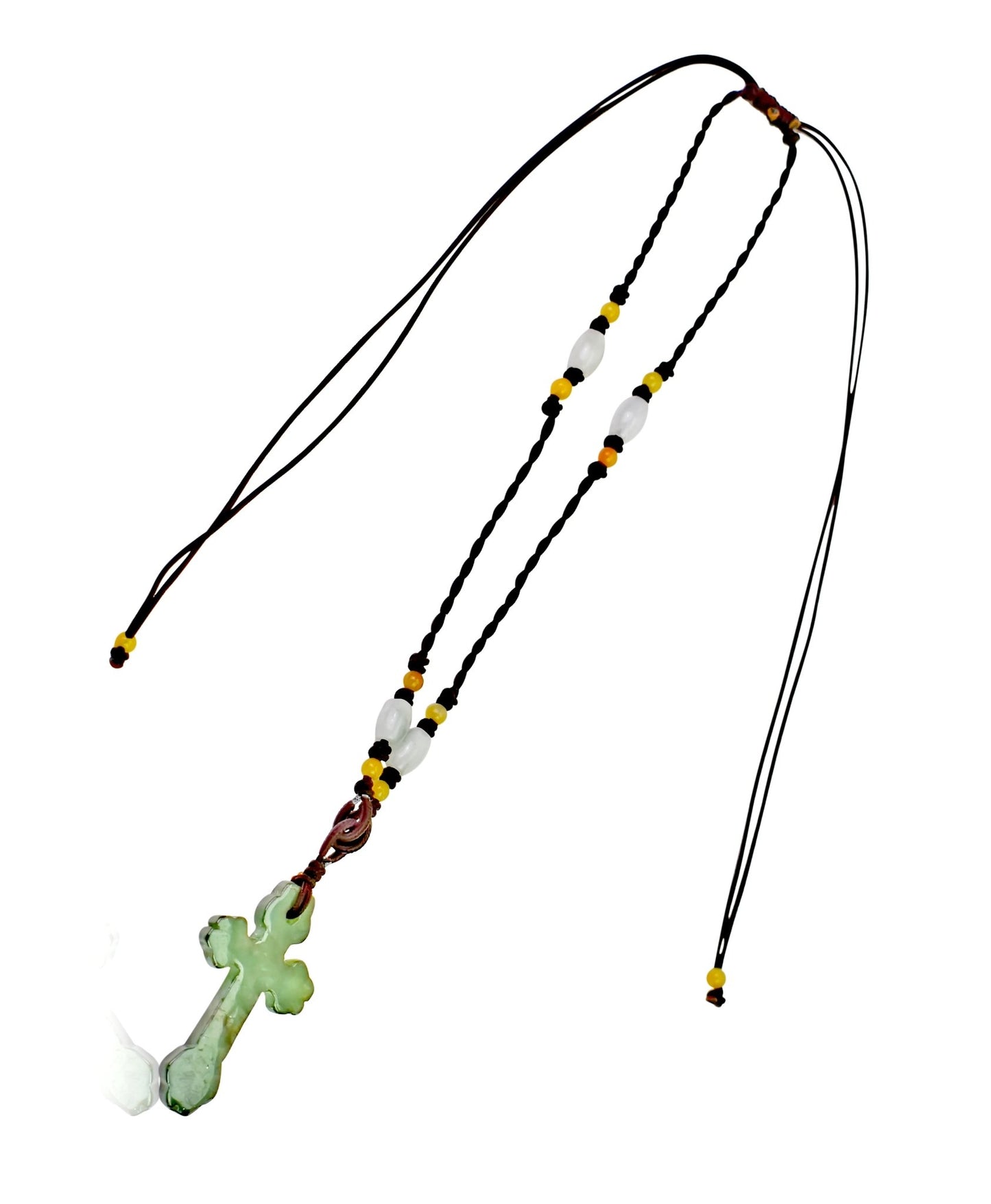 vintage jade necklace Handcrafted Jade Cross Necklace For Easter And Christmas Gifts