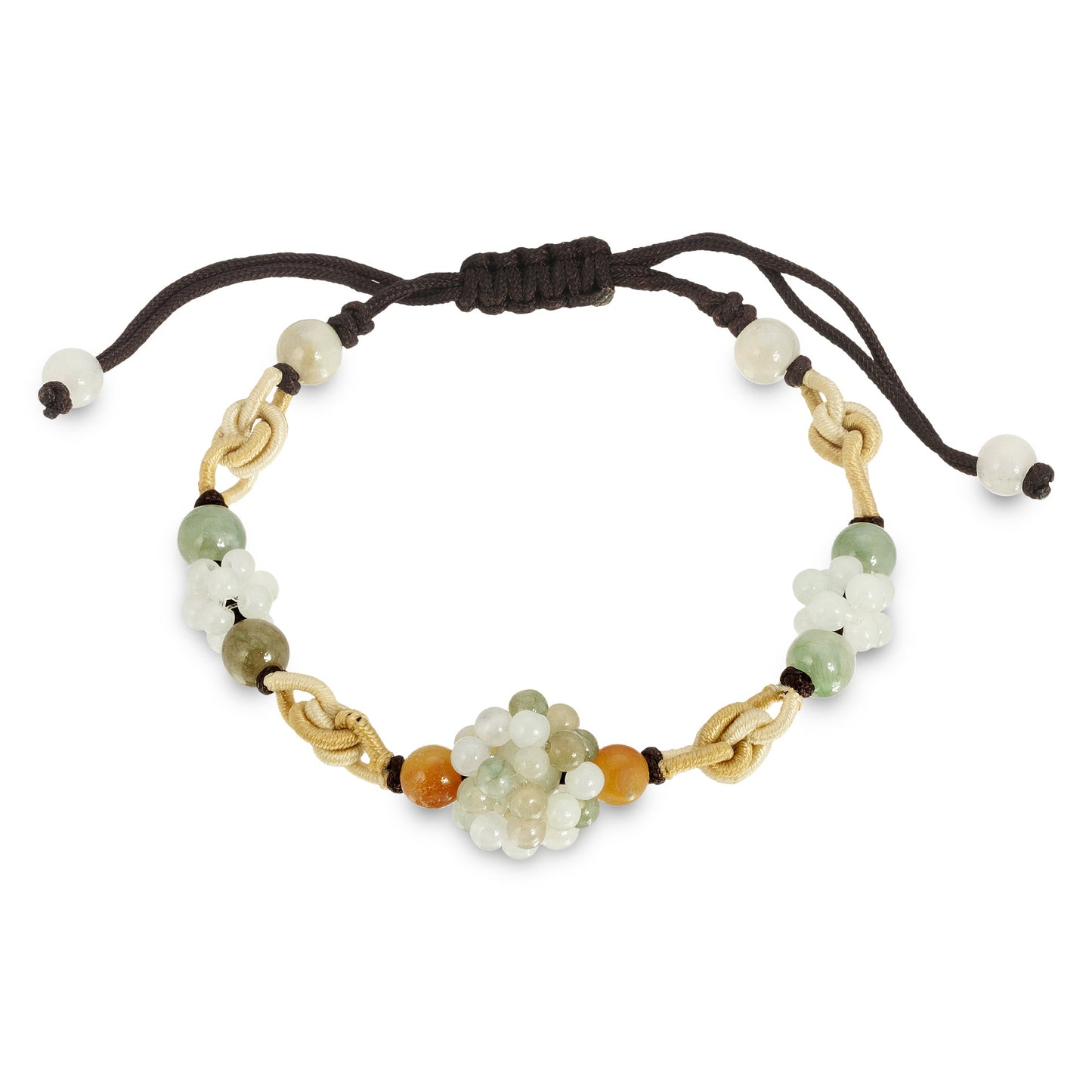Wear a Splash of Colors with One - of - a - kind Vibrant Jade Beads BraceletBraceletsSerenity Jade