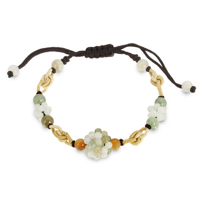 Handwoven Beaded Bracelet Handmade a Pure Jade Bracelet for Women Bracelet for Beads Beautiful Birthday Gift for Harmony
