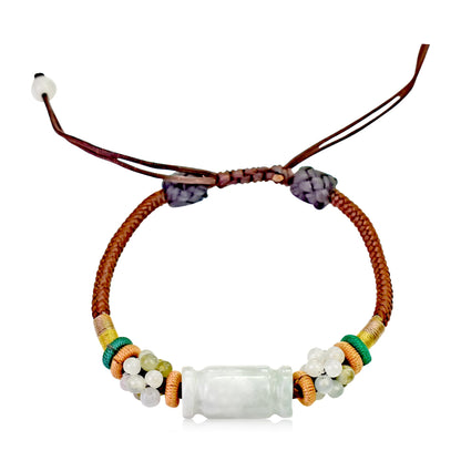 White Jade Tube Bracelet A Healing Bracelets For Women Nephrite Bracelet Mystical Energy Birthday Day Gift