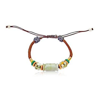 One-of-a-kind Tube Bracelet A Healing Bracelets For Women Nephrite Bracelet Mystical Energy Birthday Day Gift